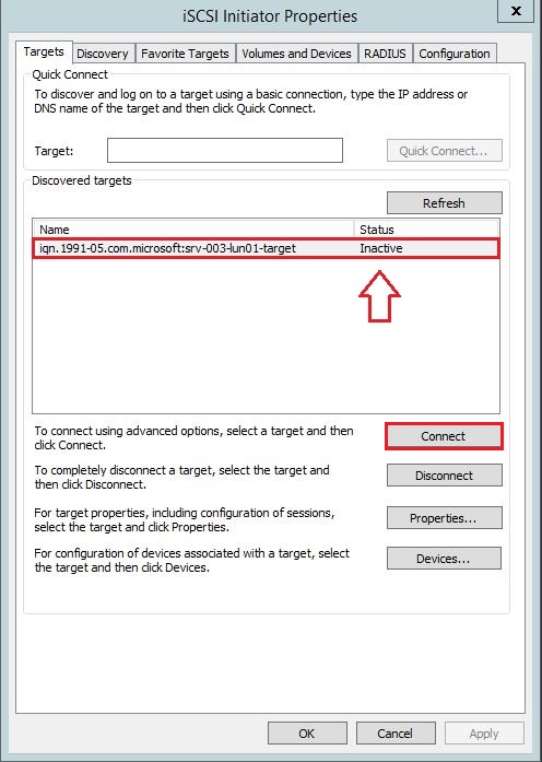 iscsi yapılandırma