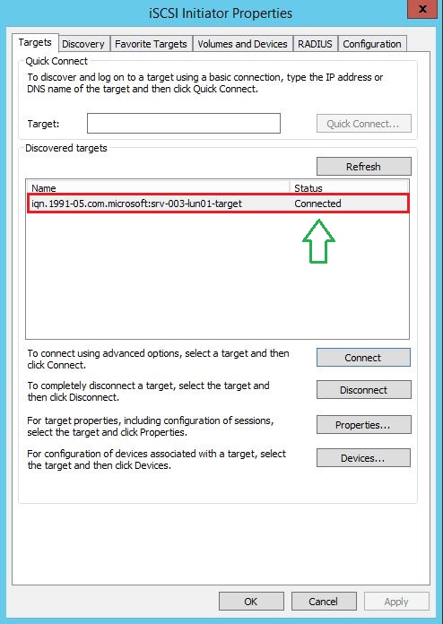 iscsi yapılandırma