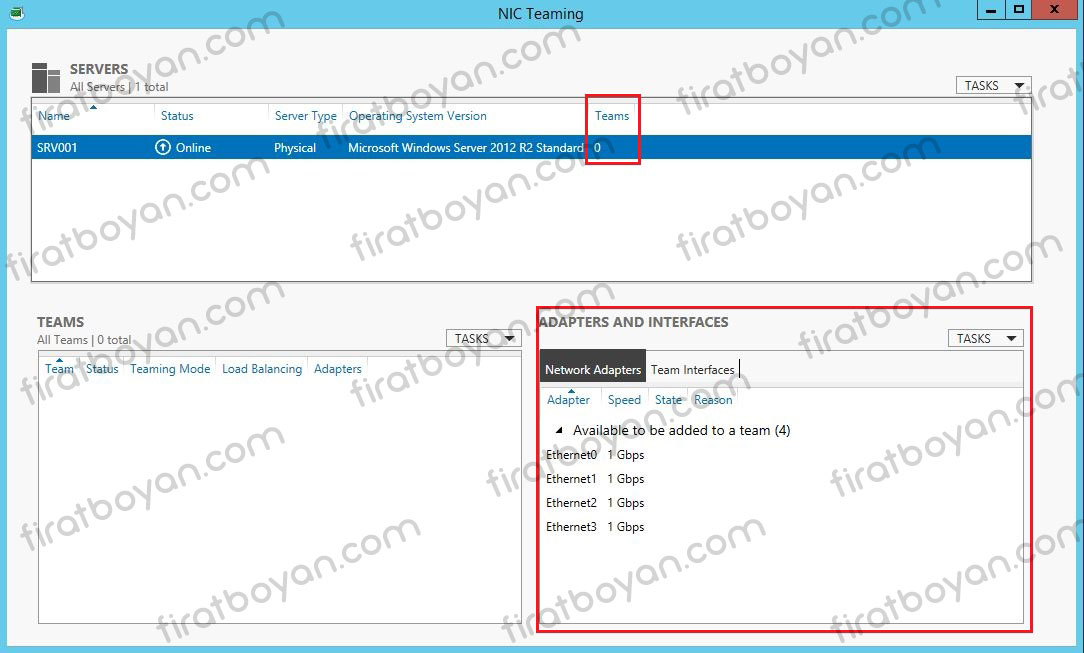 Server 2012 NIC Teaming