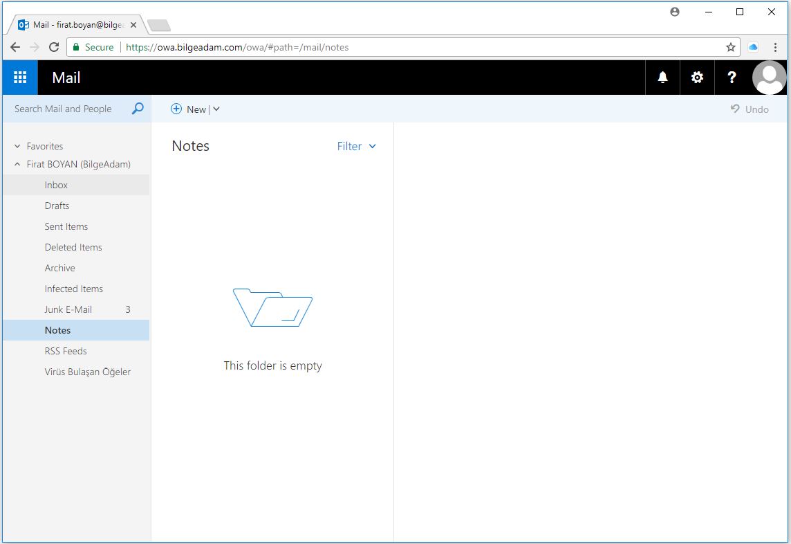 OWA-Outlook Web Access Üzerinden Parola Değiştirme