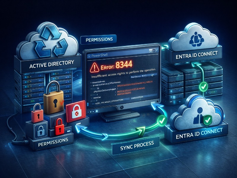 Entra ID Connect 8344 Permission Issue: Hata Nedenleri ve Çözüm Adımları