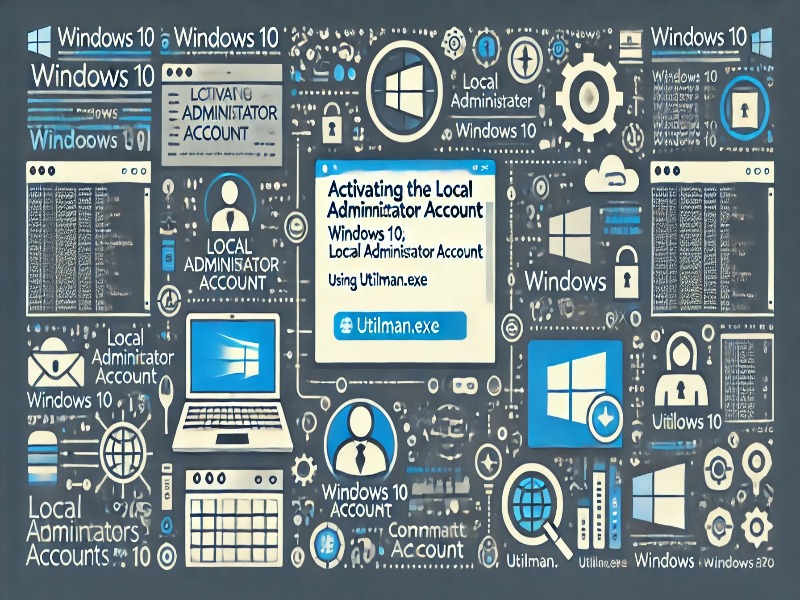 Windows 10'da utilman.exe ile Local Administrator Hesabını Aktif Etme