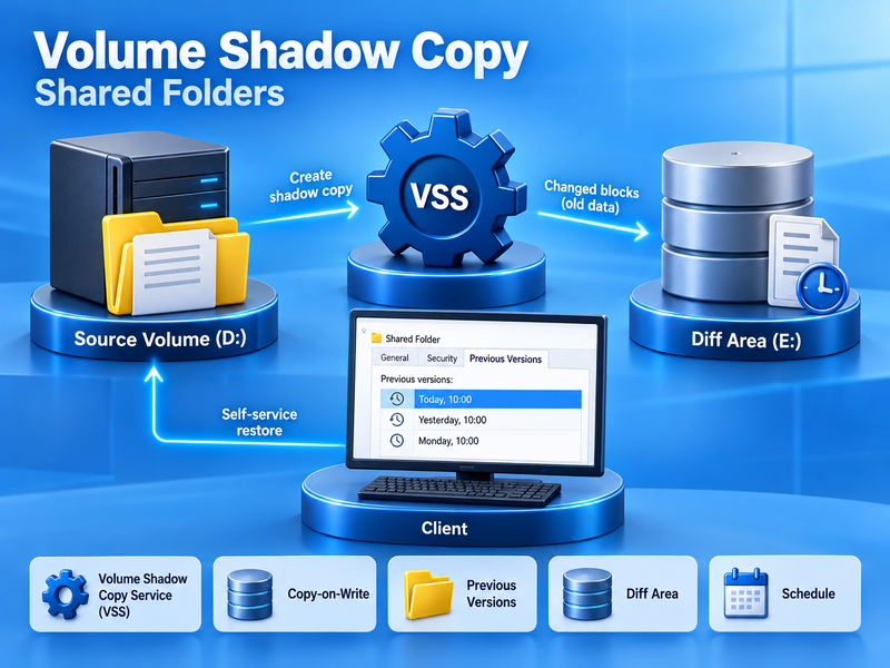Paylaşılan Klasörlerde Volume Shadow Copy (VSS) Yapılandırması