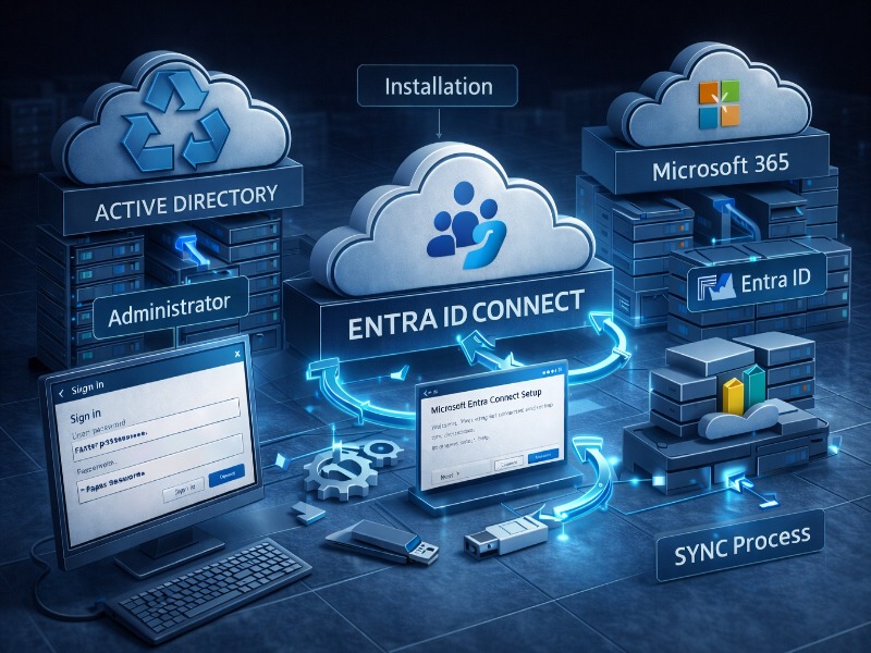 Microsoft Entra ID Connect Kurulumu – Bölüm 1: Temel Yükleme ve Hazırlık