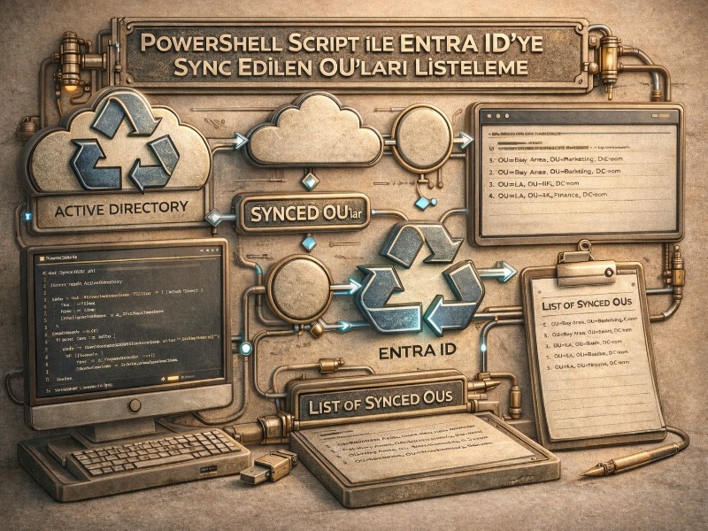 PowerShell ile Entra ID’ye Sync Edilen OU’ları Listeleme