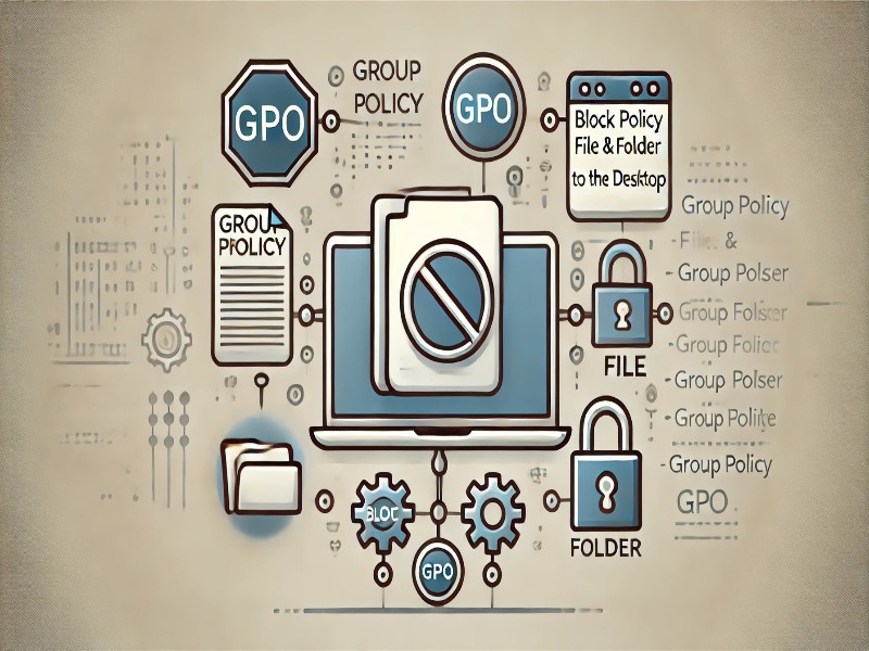 Windows Server 2019'da Group Policy ile Masaüstü Kopyalama Engelleme