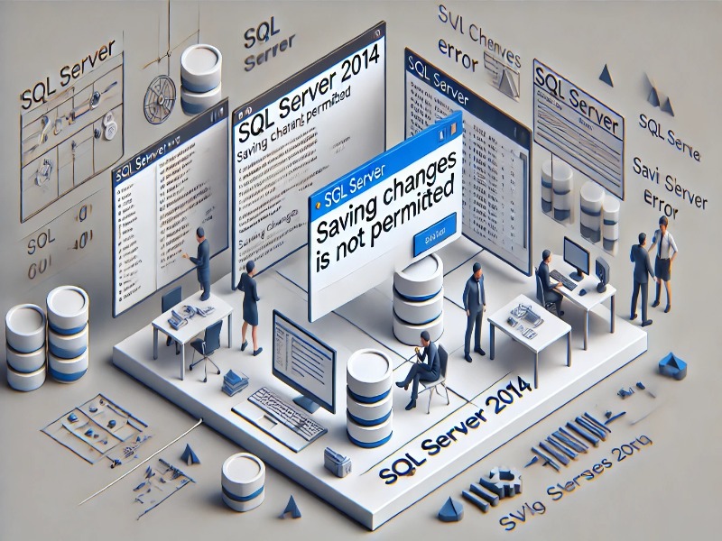 SQL Server 2014'te Saving changes is not permitted Hatası ve Çözümü
