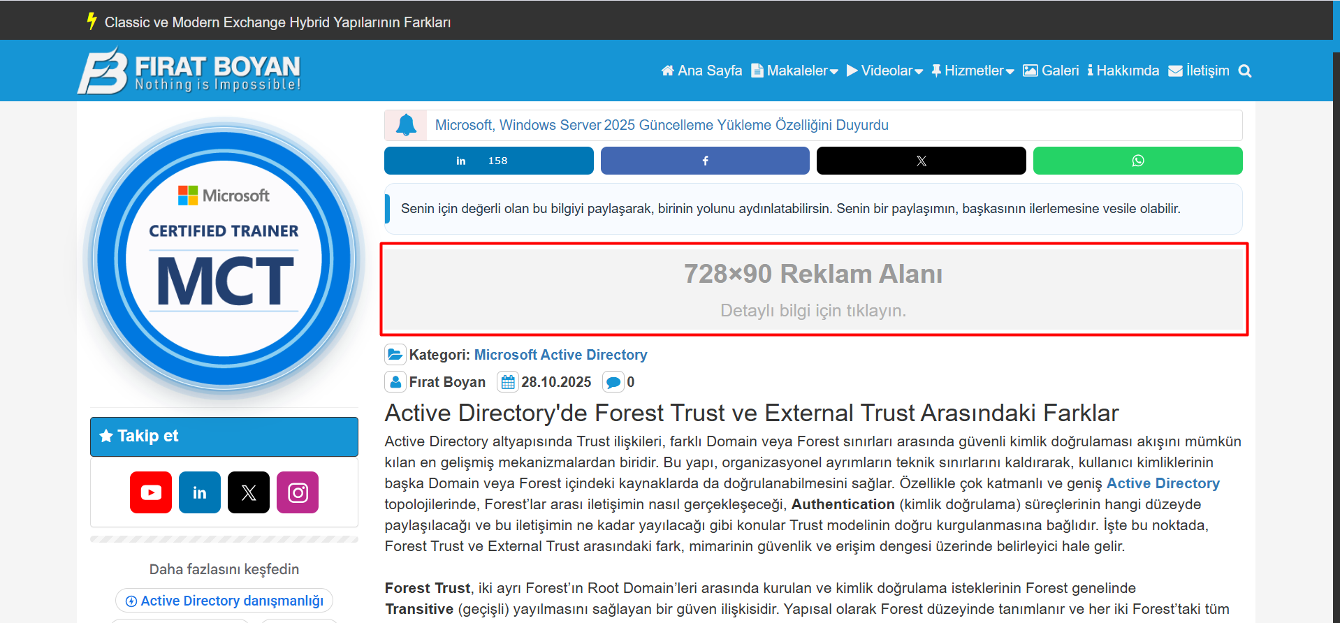 Kurumsal Reklam Hizmetleri - firatboyan.com