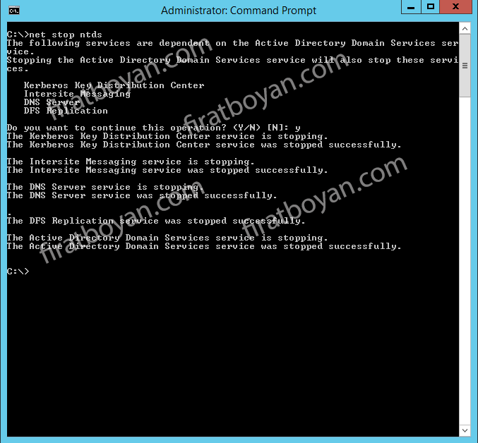 Active Directory kurulumu-firatboyan.com