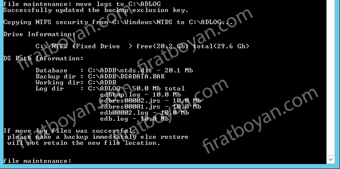 Active Directory kurulumu-firatboyan.com