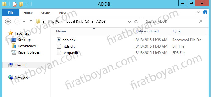 Active Directory kurulumu-firatboyan.com