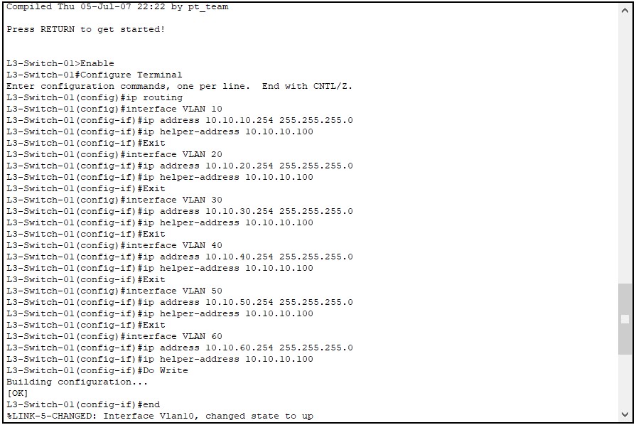 VLAN IP Atama