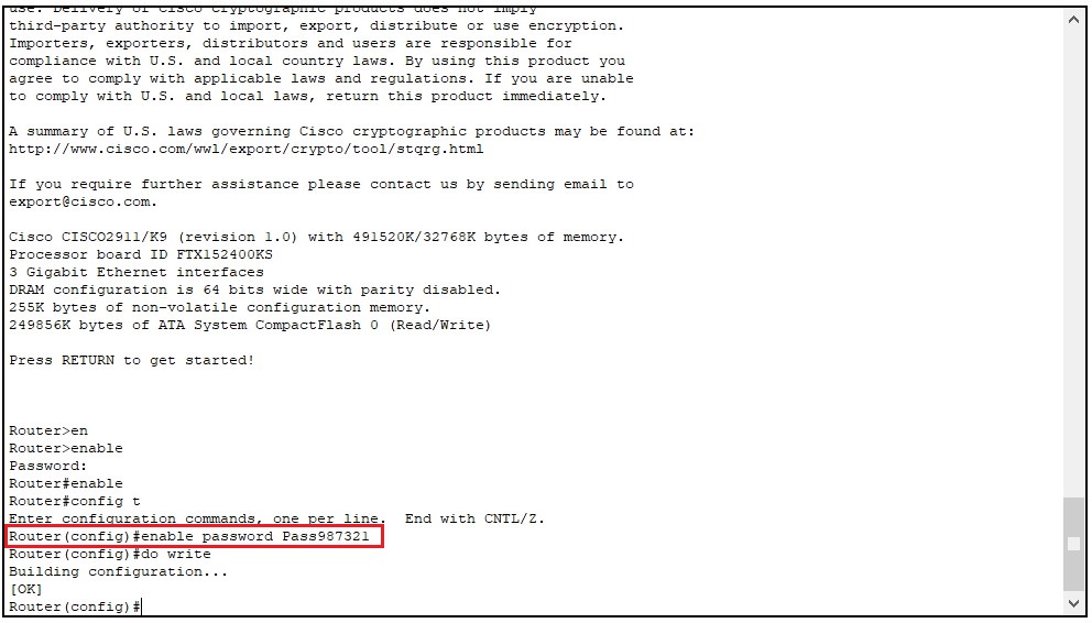 Cisco Router parola sıfırlama