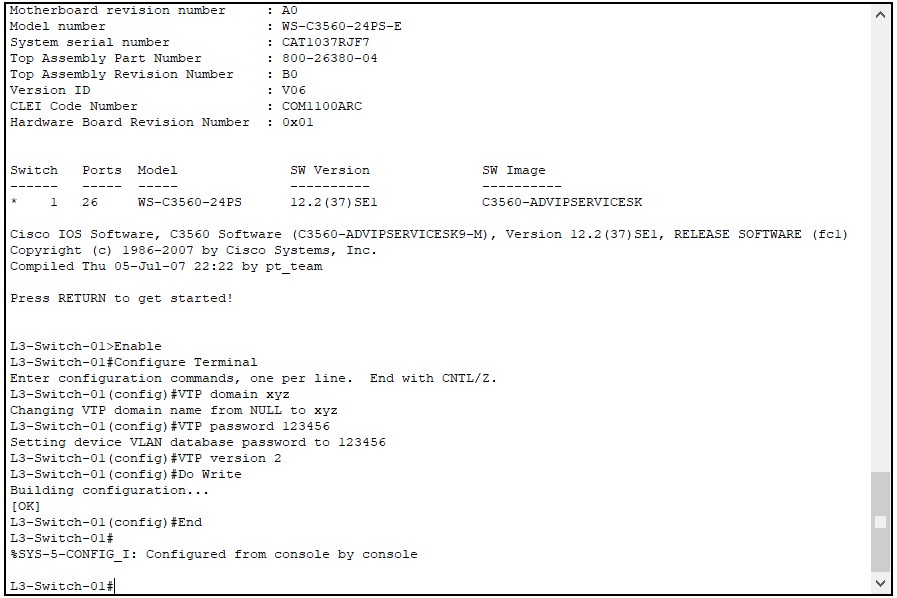 Vlan oluşturma Trunk yapılandırma