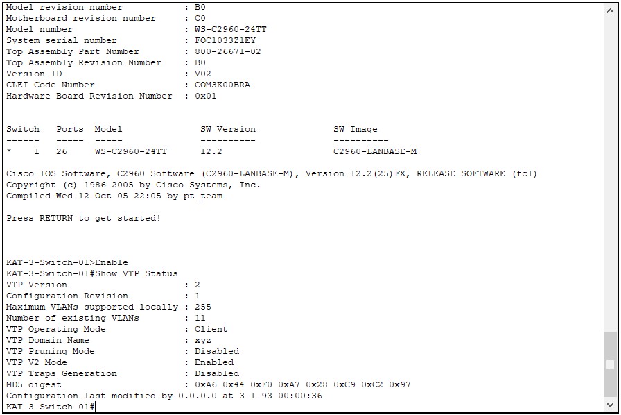 Vlan oluşturma Trunk yapılandırma