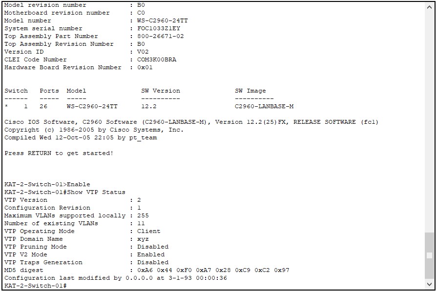 Vlan oluşturma Trunk yapılandırma