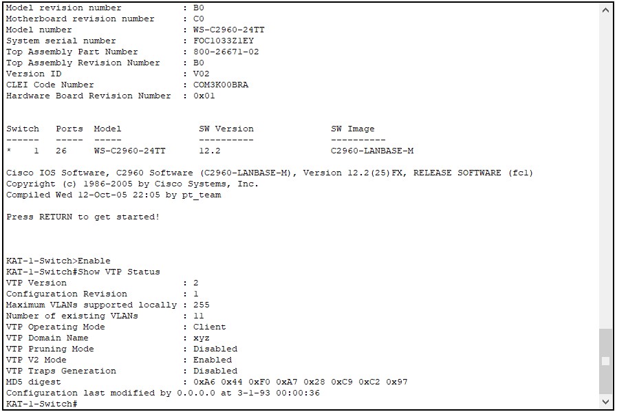 Vlan oluşturma Trunk yapılandırma