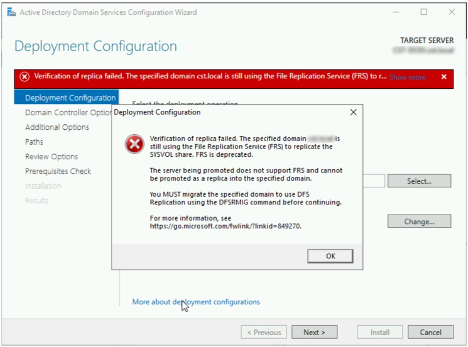 Domain Controller Migration