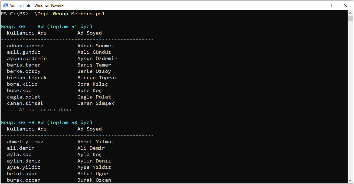 GG_IT_RW ve GG_HR_RW grup üyelikleri