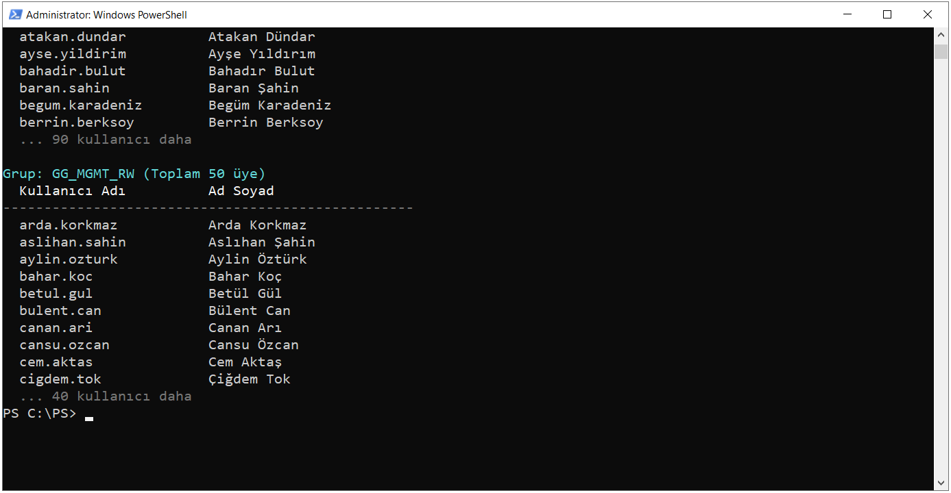 GG_MGMT_RW grup üyelikleri