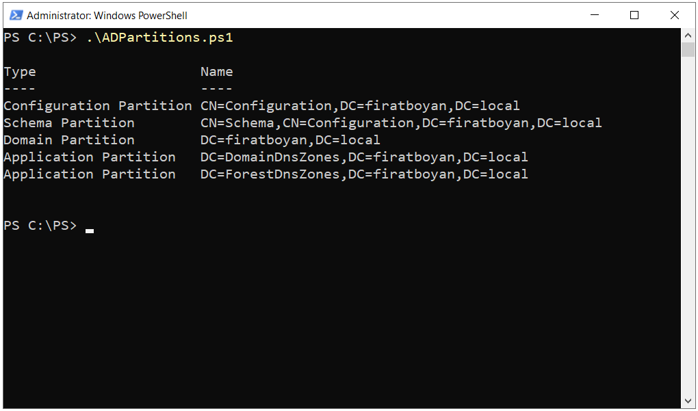 Active Directory Partitions