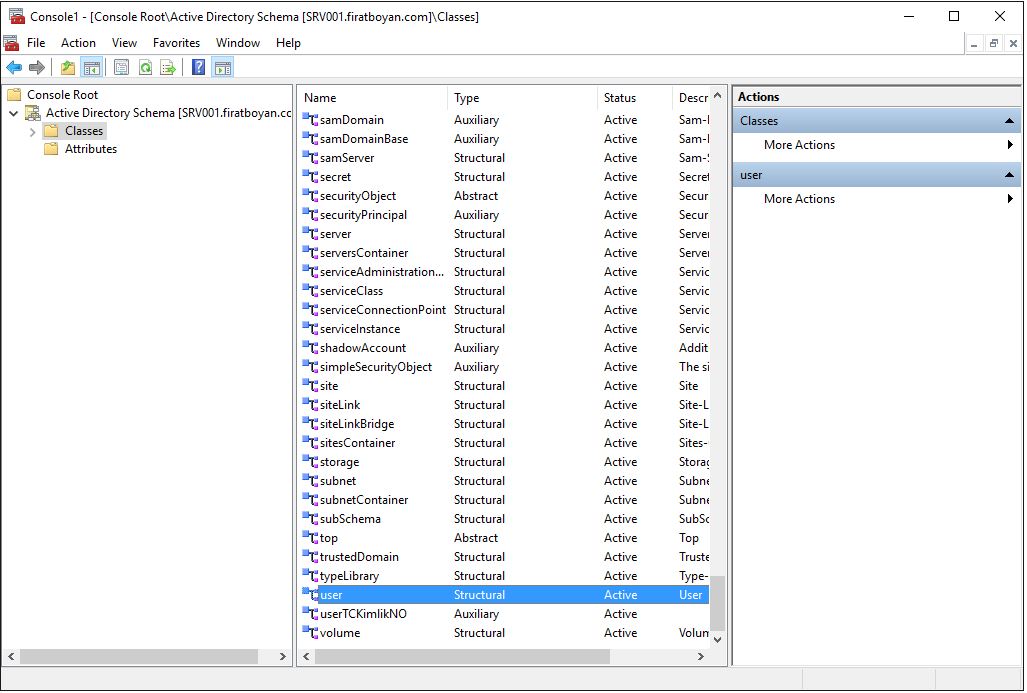 Active Directory Schema Attribute EKleme