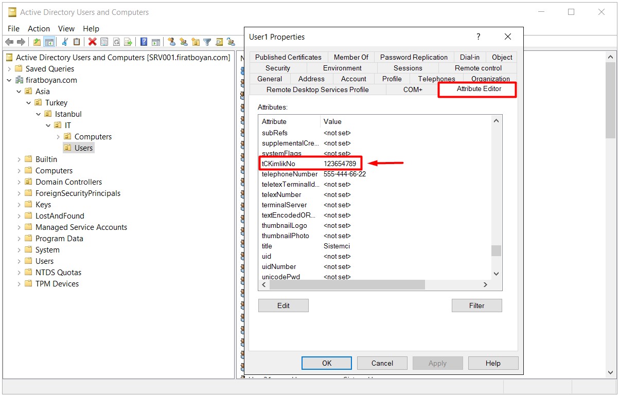 Active Directory Schema Attribute EKleme