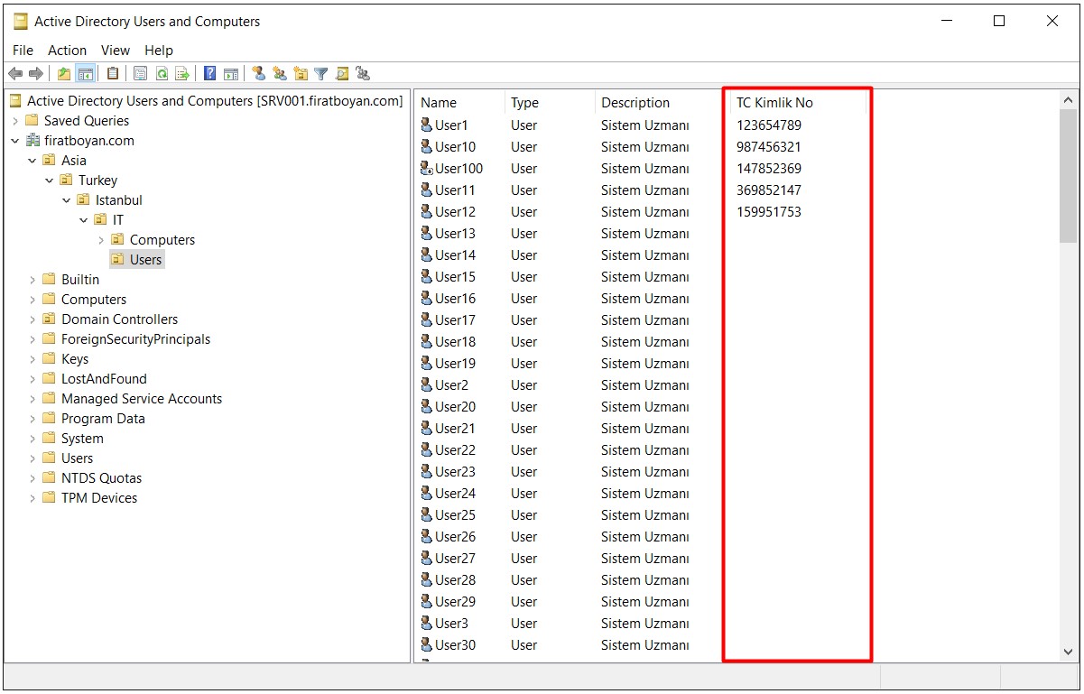 Active Directory Schema Attribute EKleme