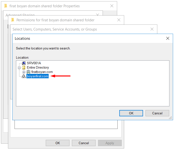 active directory domains and trust kurulumu