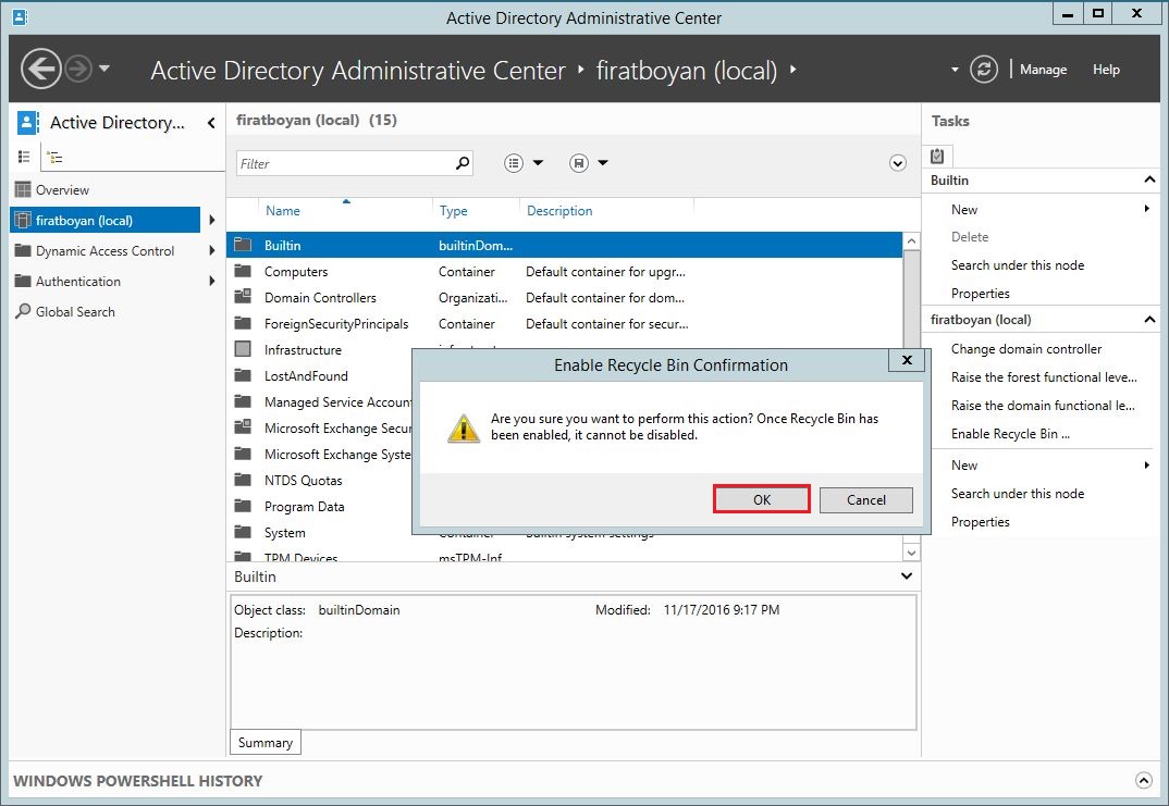 Active Directory Recycle Bin