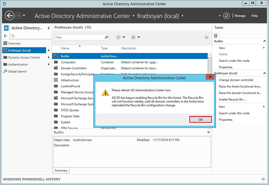 Active Directory Recycle Bin