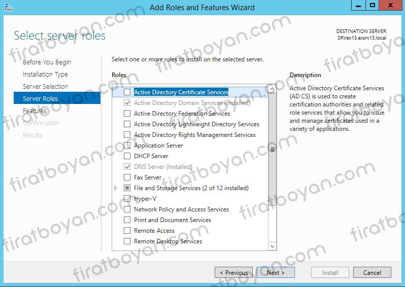 Windows Server 2012 R2 Certification Authority Kurulumu