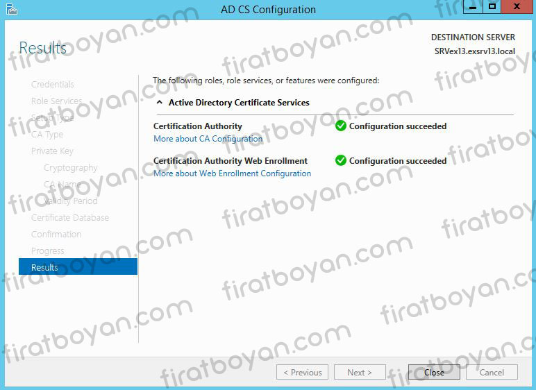 Windows Server 2012 R2 Certification Authority Kurulumu