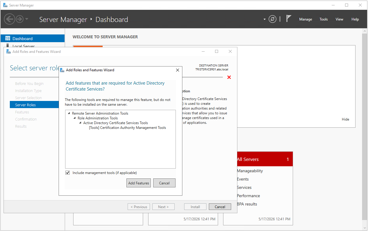 Active Directory Certification Authority Kurulum ve Yapılandırma