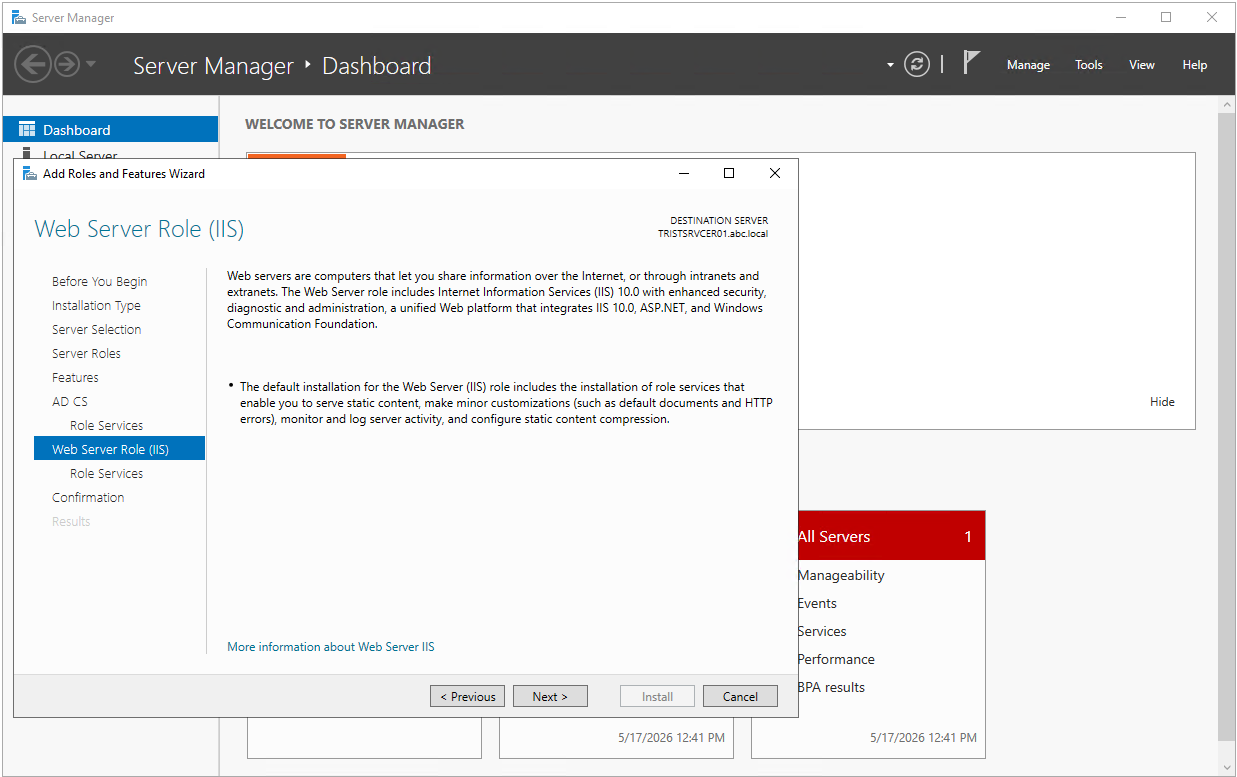 Active Directory Certification Authority Kurulum ve Yapılandırma