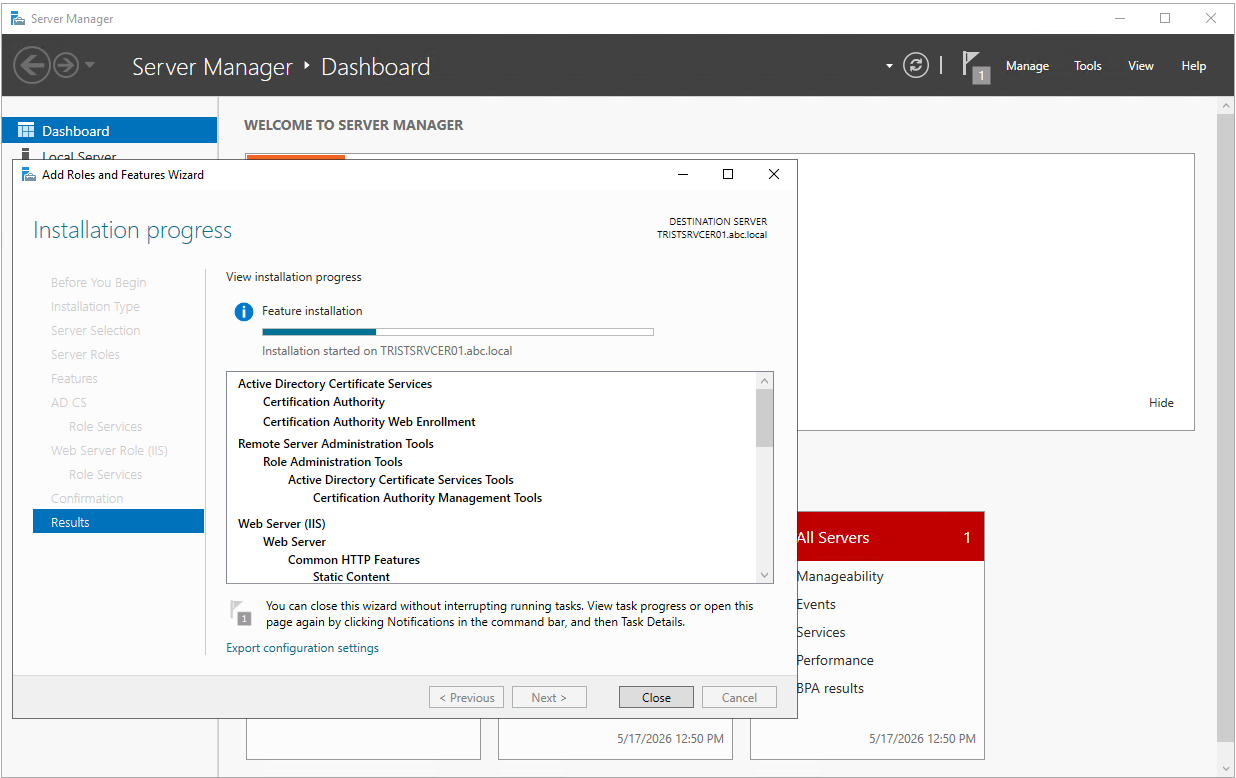 Active Directory Certification Authority Kurulum ve Yapılandırma