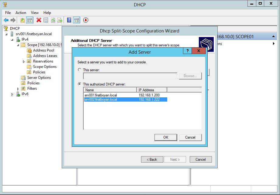 DHCP Server Split Scope 