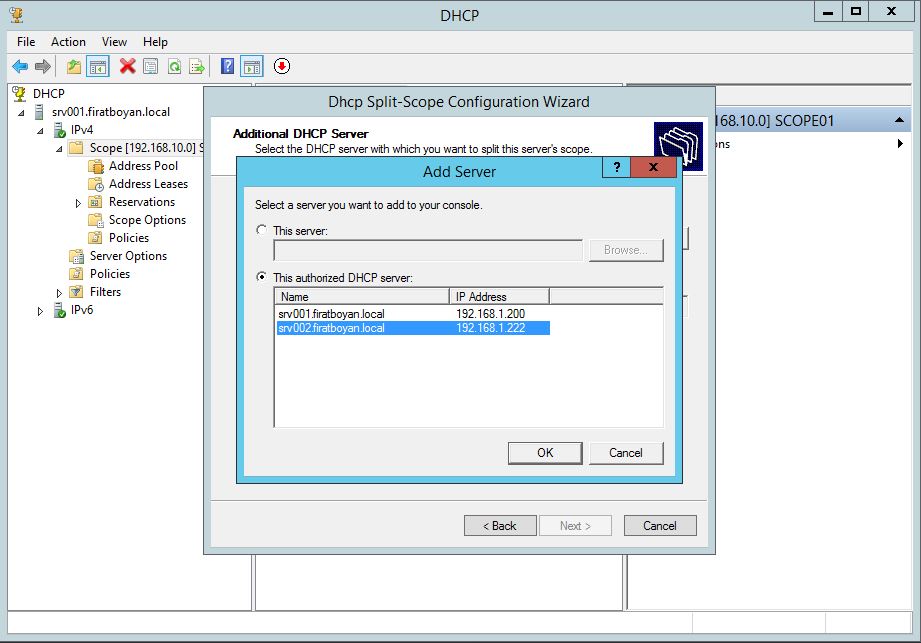 DHCP Server Split Scope
