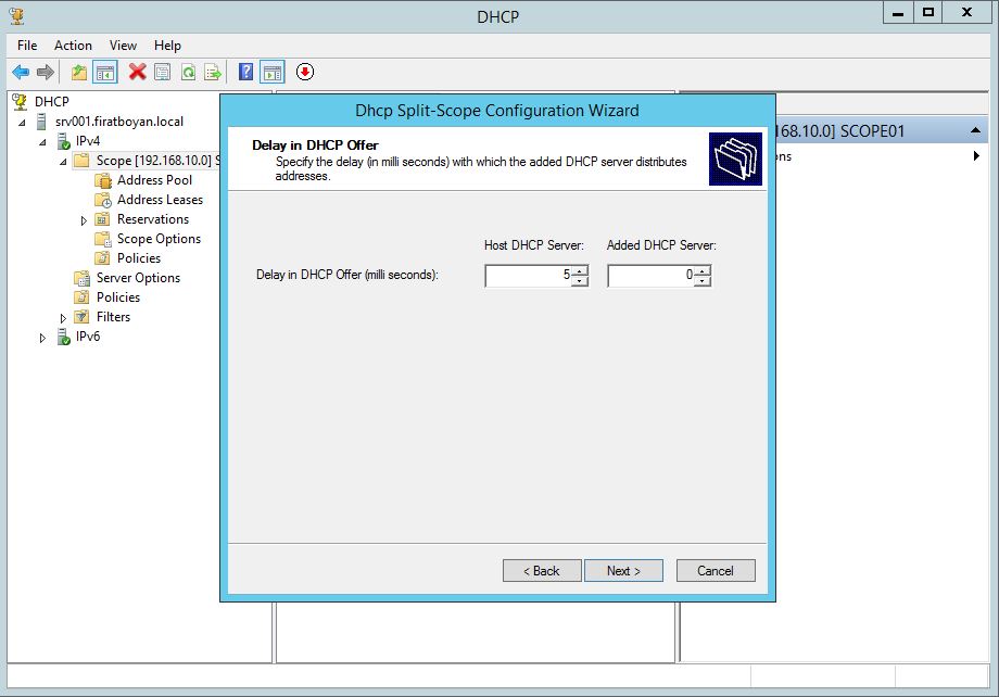 DHCP Server Split Scope