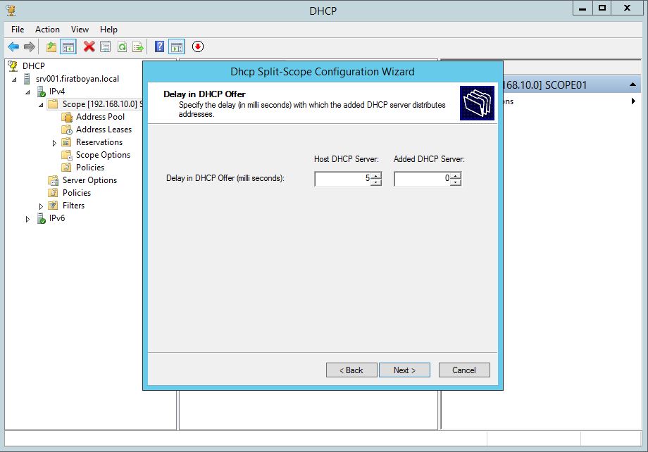 DHCP Server Split Scope 