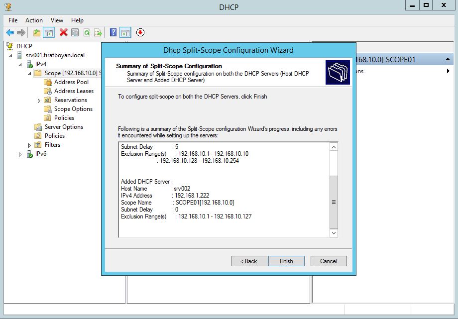 DHCP Server Split Scope