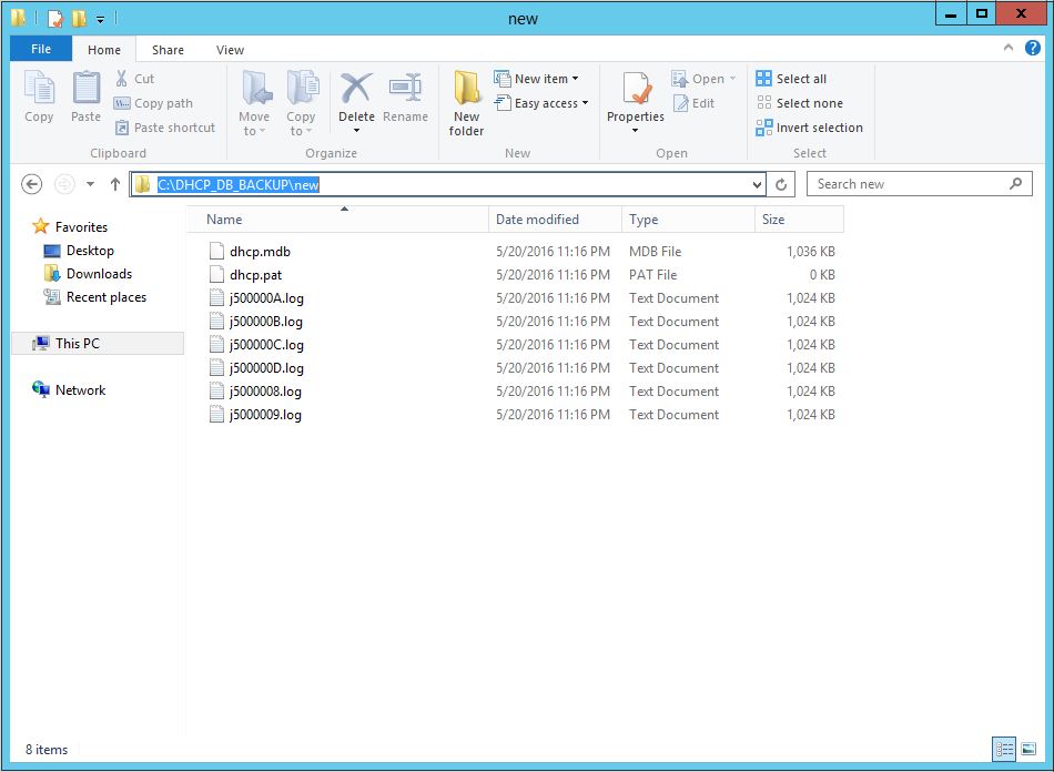 DHCP DATABASE BACKUP, RESTORE ve PATH değiştirme.