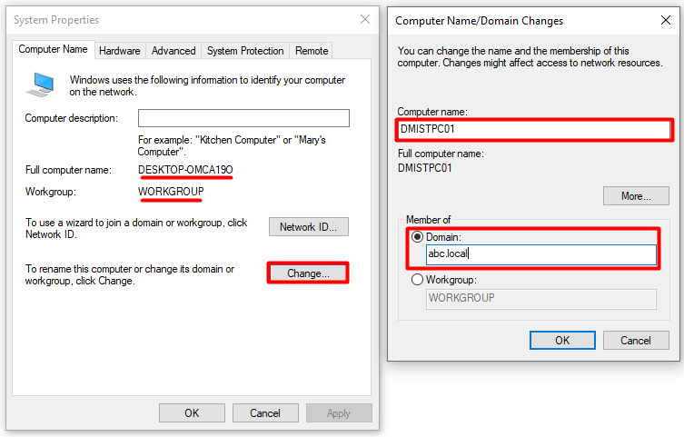 Active Directory Domain Join