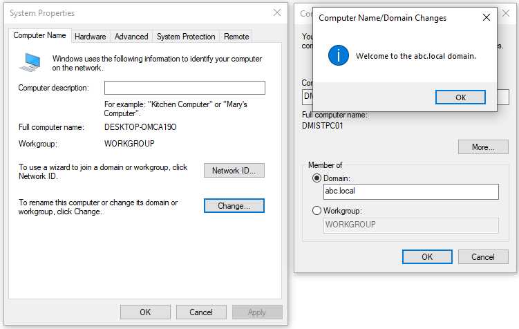 Active Directory Domain Join