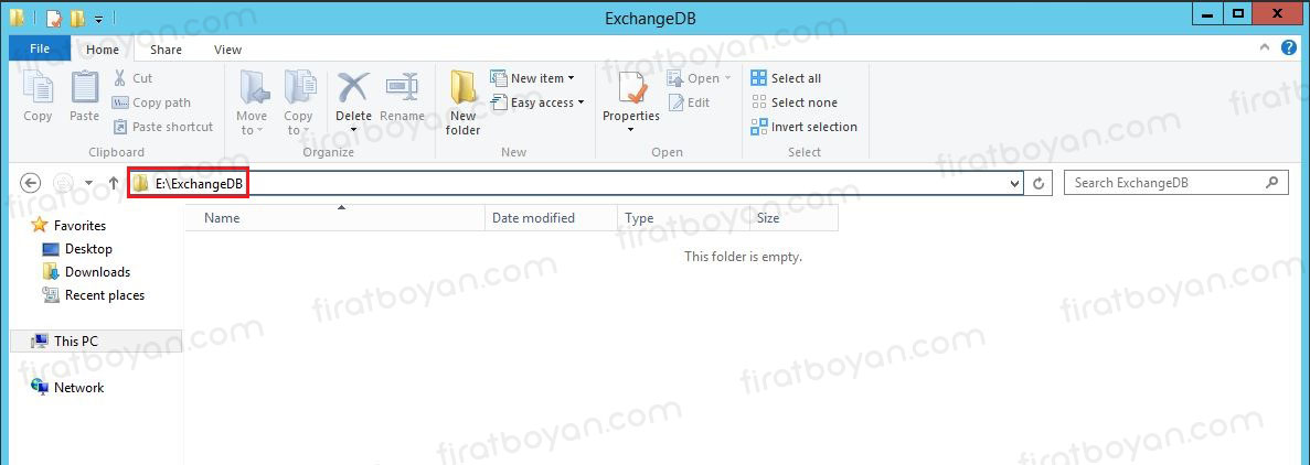 Mailbox Database Path Değiştirme