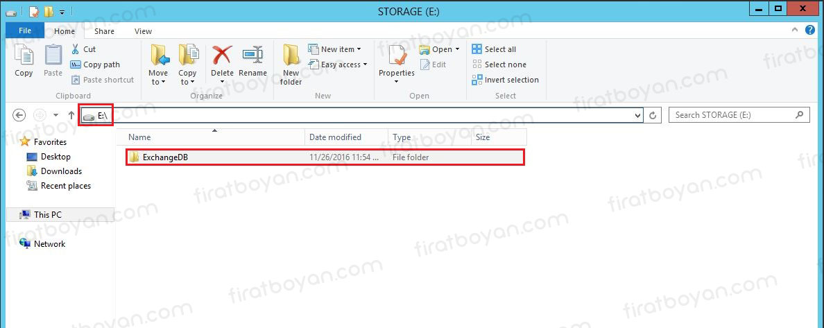 Mailbox Database Path Değiştirme