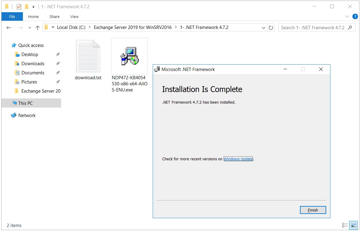 exchange server 2019 kurulumu