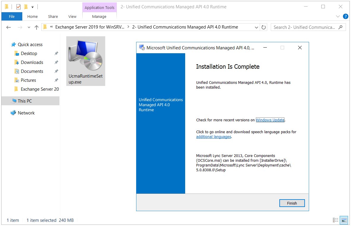 exchange server 2019 kurulumu