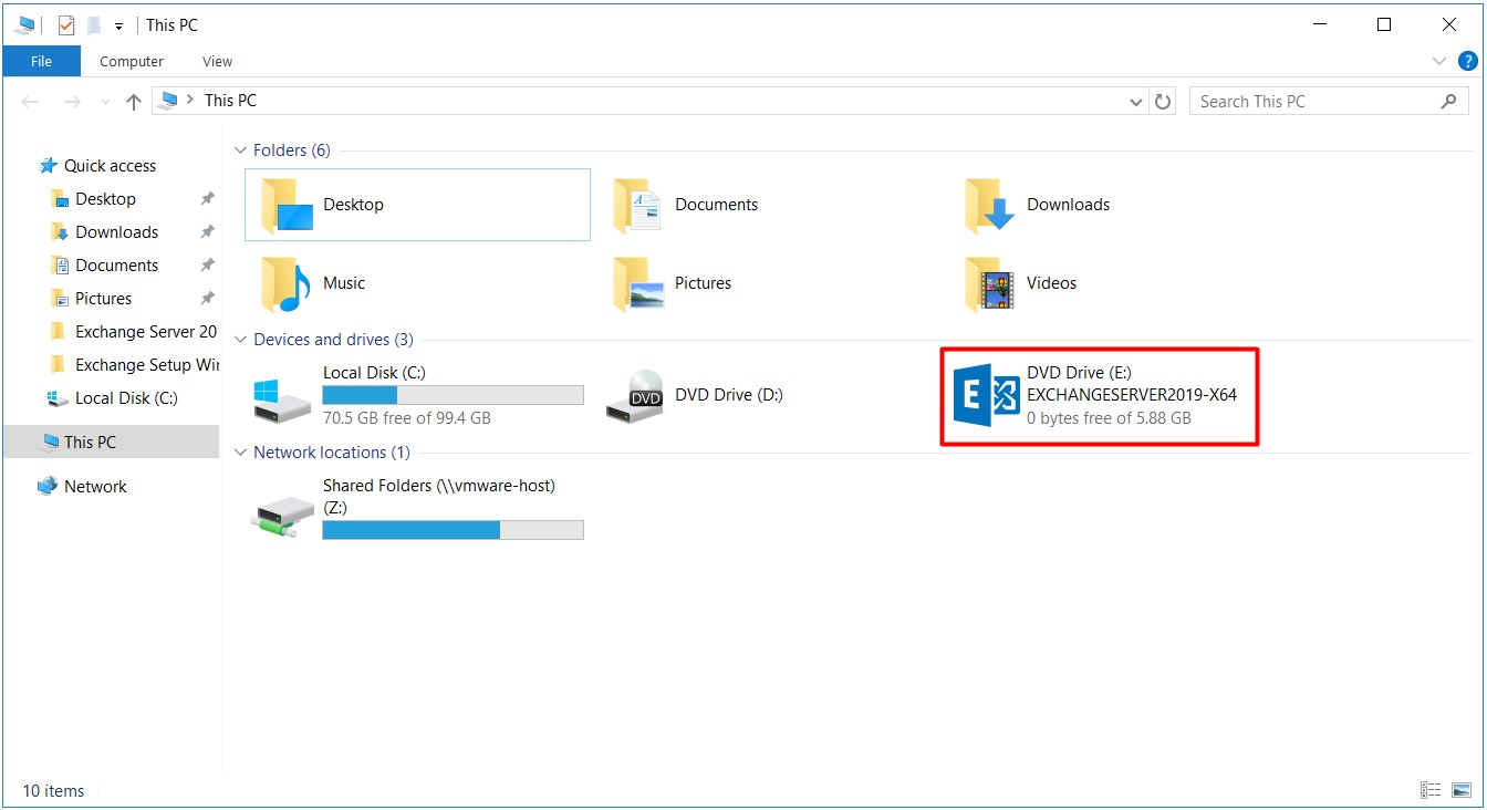 exchange server 2019 kurulumu