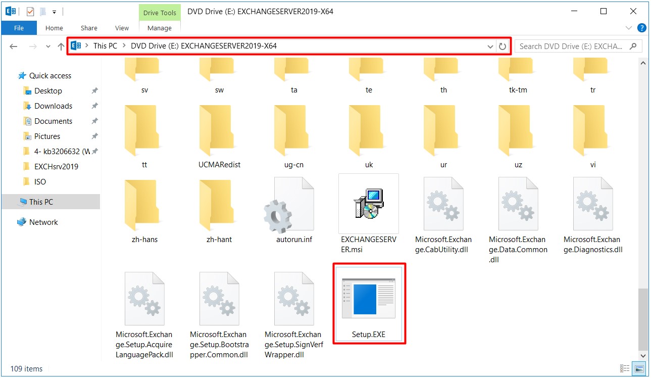 exchange server 2019 kurulumu